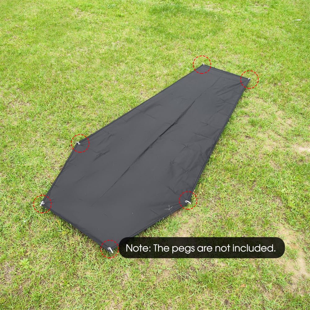 Huella de camping impermeable para 1 persona, tienda de campaña, tienda de campaña, lona para el suelo