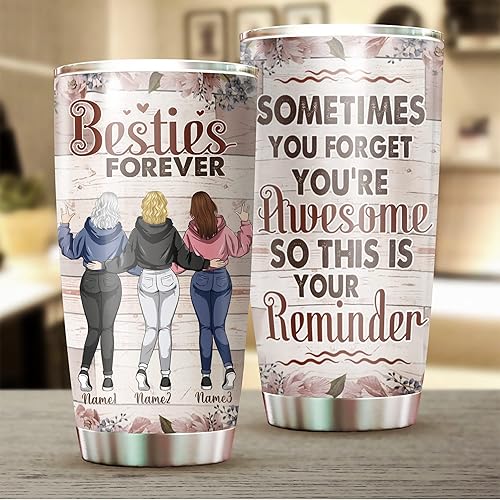 Miniatura 2 de Vaso personalizado con texto en inglés Sometimes You Forget You're Awesome So This Is Your Reminder, tazas con texto en inglés You are my person,
