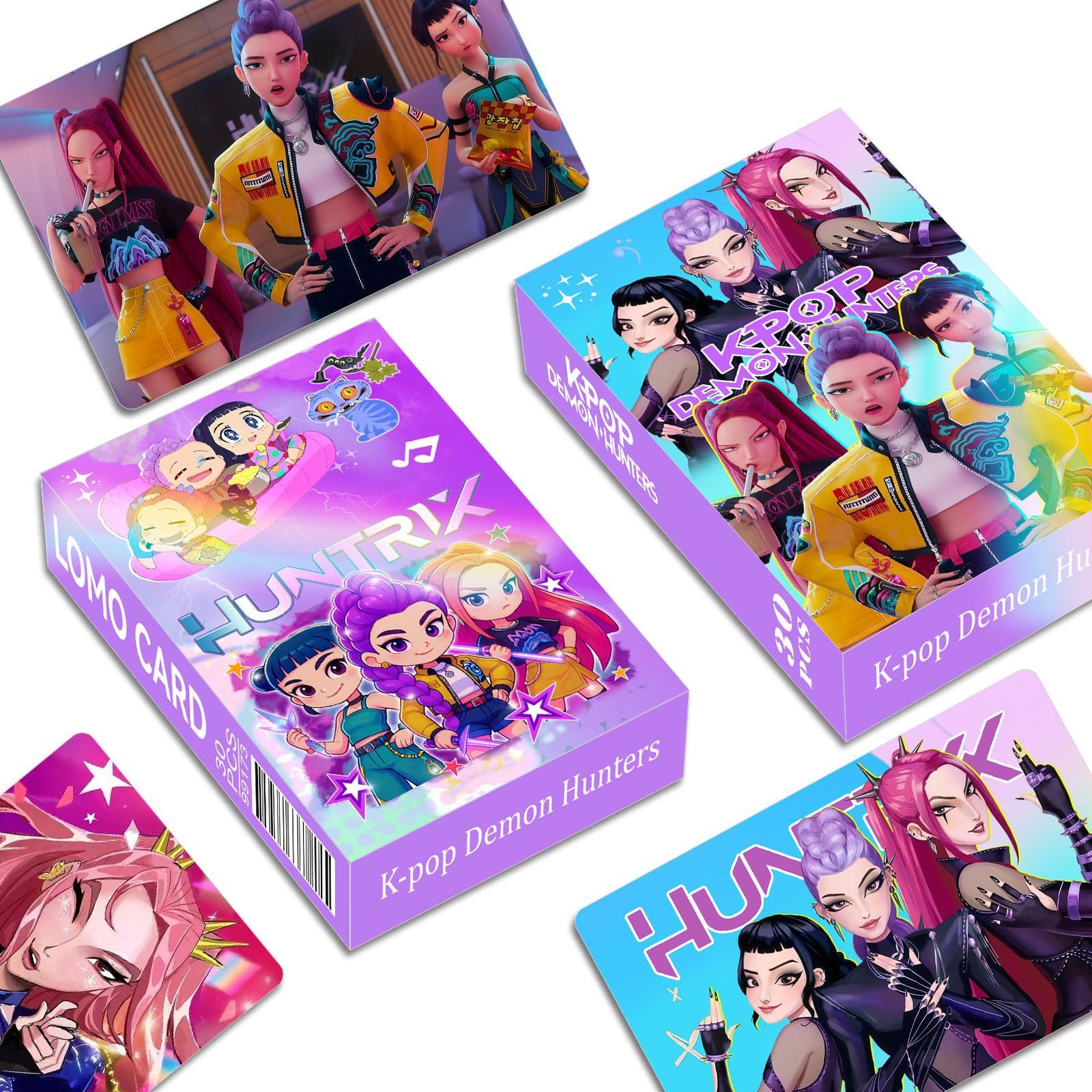 Sanmatic K-Pop Demon LOMO Cards Classic Card Set for Kids Playing for Party Favors and Gift (F), 5.5cm * 8.9cm - Image 4