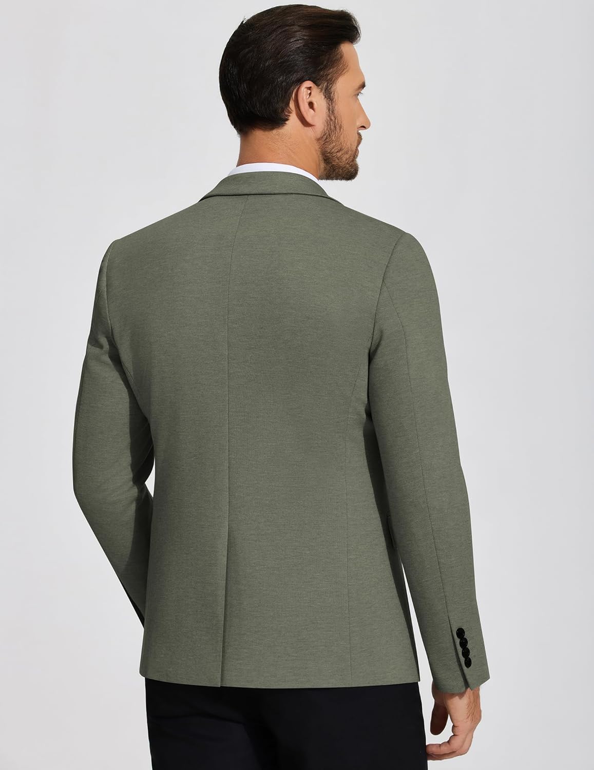 COOFANDY Mens Casual Blazer Knit Sport Coat Lightweight Two Button Suit Jacket - Image 3