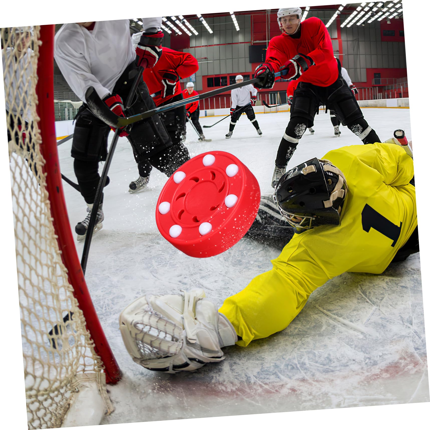 BESPORTBLE 1 pièce Accessoire d'entraînement pour patins à roulettes Air Hockey Palet Jeu de hockey sur glace Palet Jeu de hockey Palet Accessoires d'entraînement Maquillage