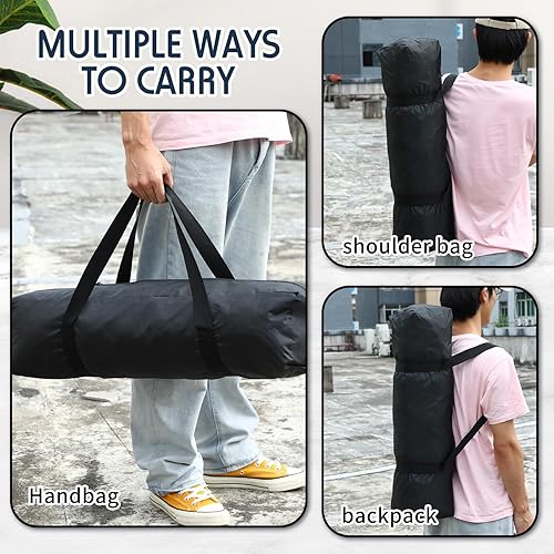 Miniatura 4 de Bolsa de transporte para trípode, 3 piezas, resistente al agua, duradera, ligera, multifuncional, con traje resistente para tienda de campaña, caña