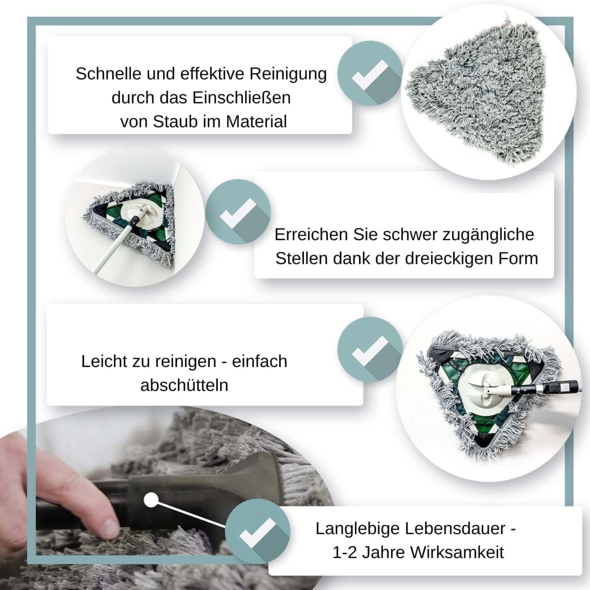 Wooster dust Eater- Professioneller staubwede für Wände und Decken mit Teleskopstange - Wischmopp für die Reinigung nach dem Verputzen oder vor dem Streichen.