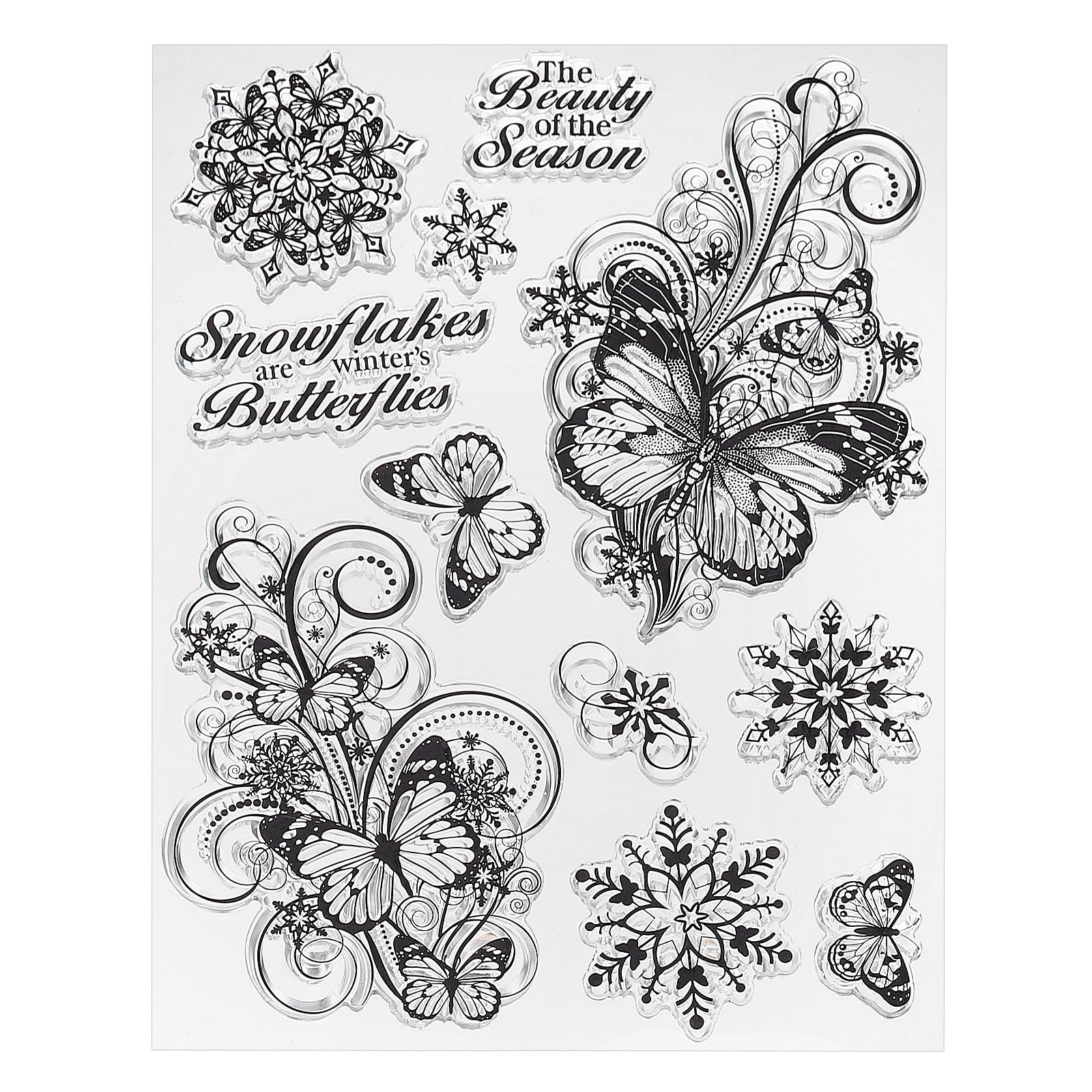 PATIKIL Transparent Silicone Stamps