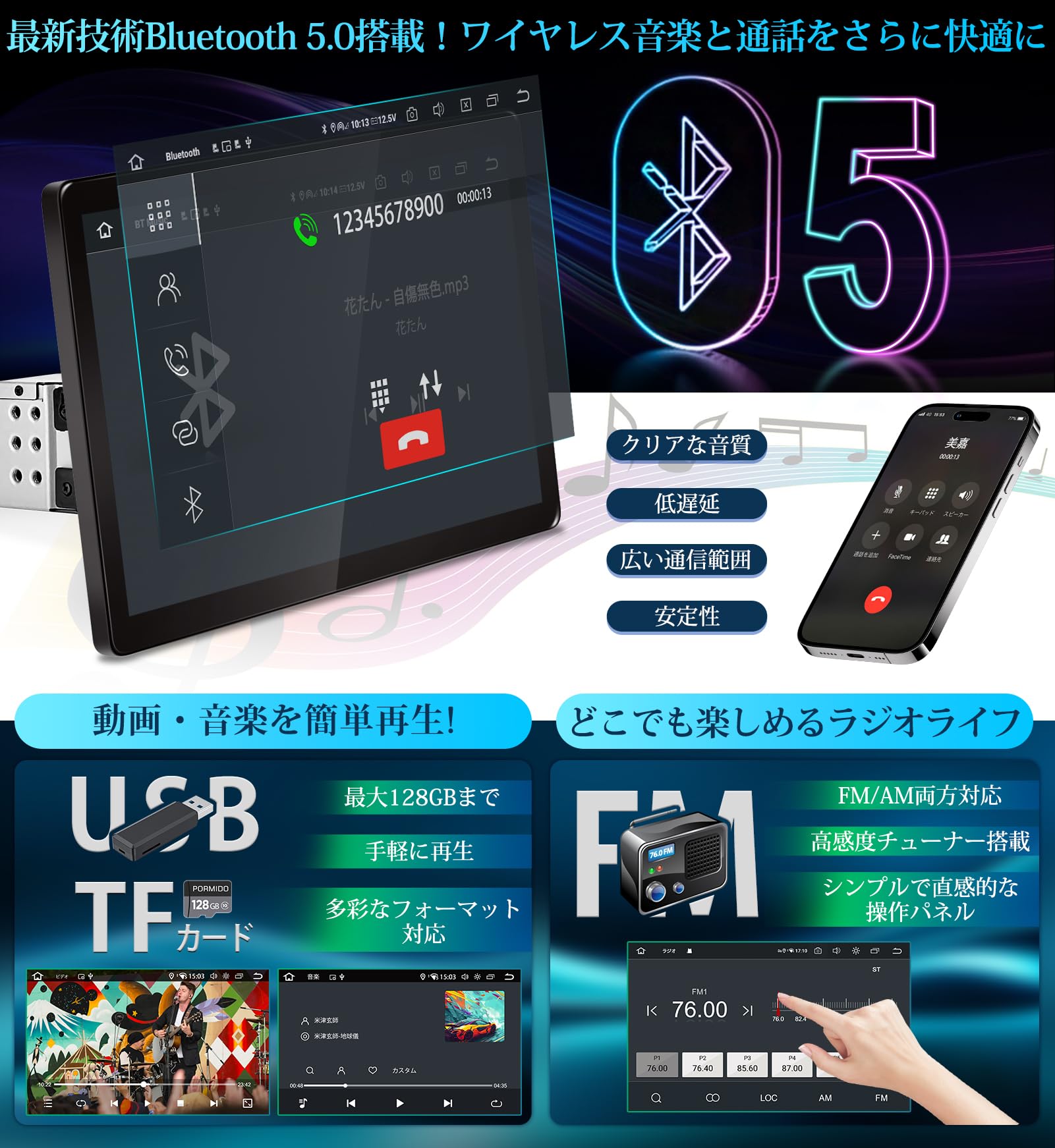 Amazon.co.jp: PORMIDO 2024 New Model 11.8-inch 2K/QLED LCD Android