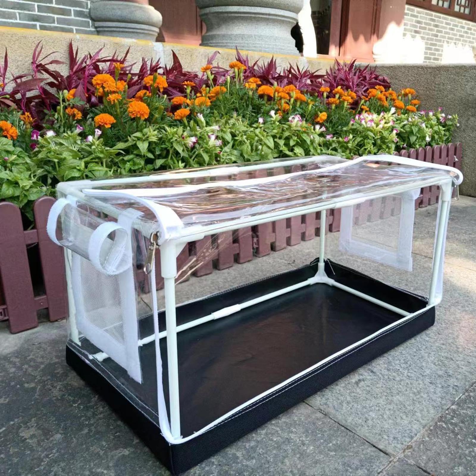 Tente de Culture de Champignons, Sac de Plantation de Champignons, Kit de Culture de Champignons Pliable et Portable pour La Maison, Récipient à Champ, 80cmx50cmx50cm