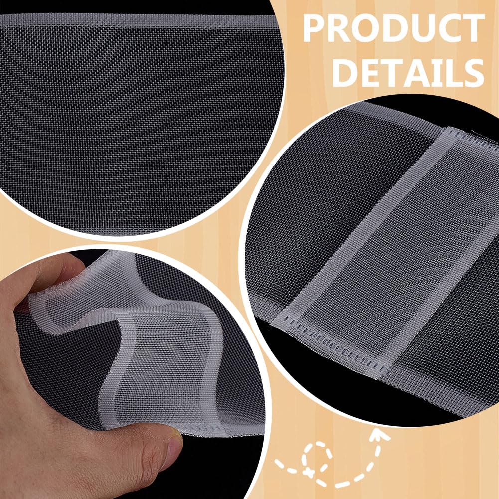 FREEBLOSS 12 Rolls 1m(39'') Long 3.9'' Wide Clear Nylon Curtain Pleat Tape - Image 3