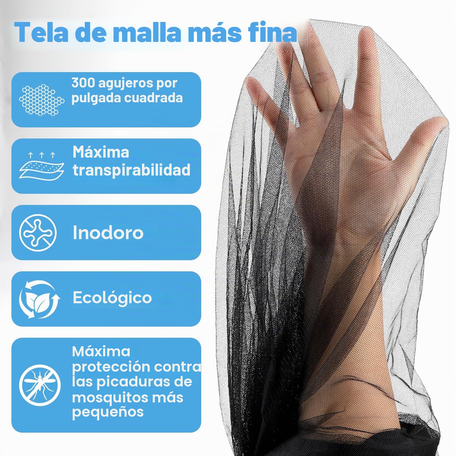 LALAGO Mosquitera para sombrillas 335 x 240 cm