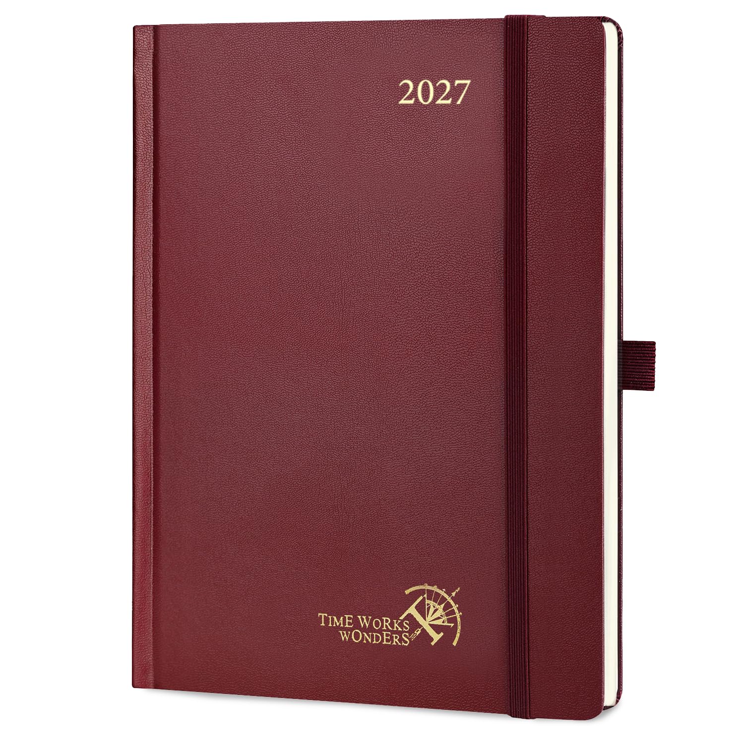 POPRUN 2027 Diary A5 Week to View – Hardback, Vertical Weekly Planner