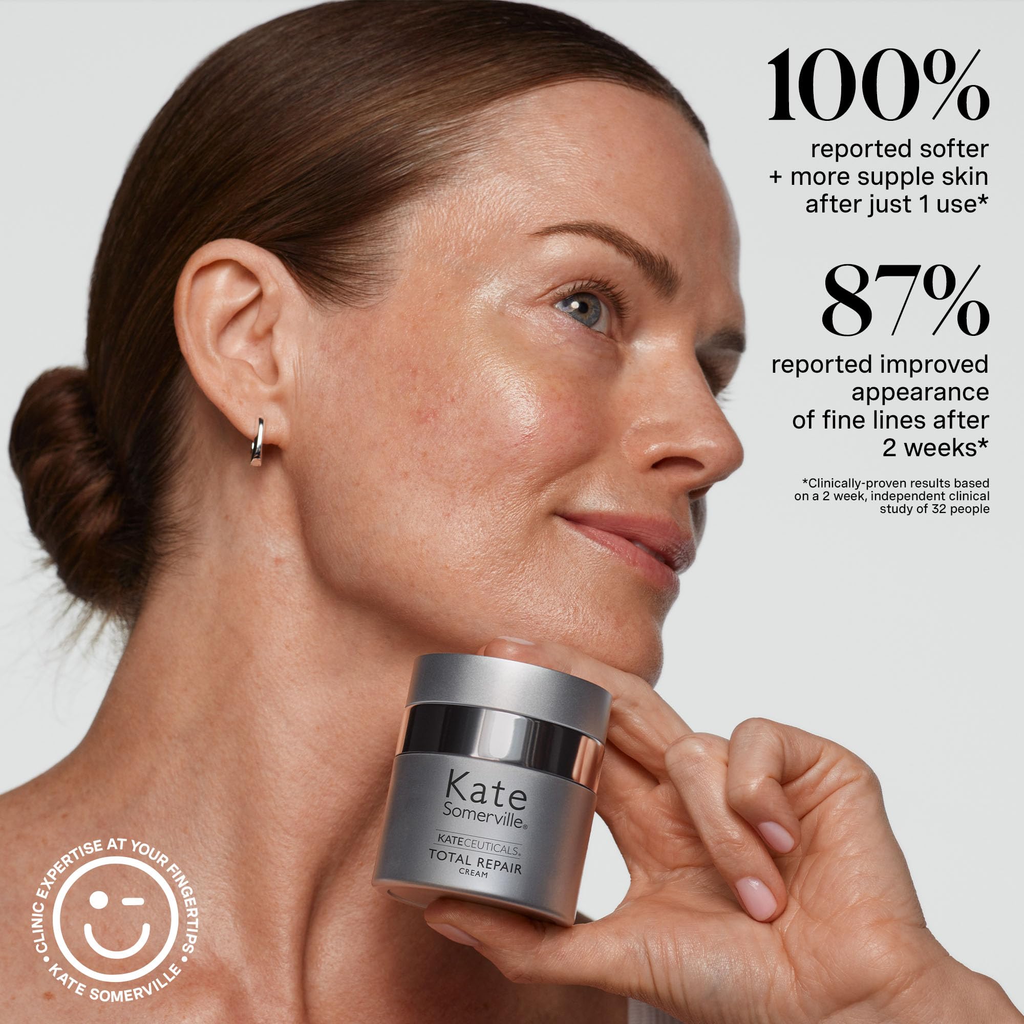 Kate Somerville KateCeuticals Total Repair Cream – Advanced Anti-Aging Moisturizer, Visibly Reduces Wrinkles & Fine Lines, 1 Fl Oz