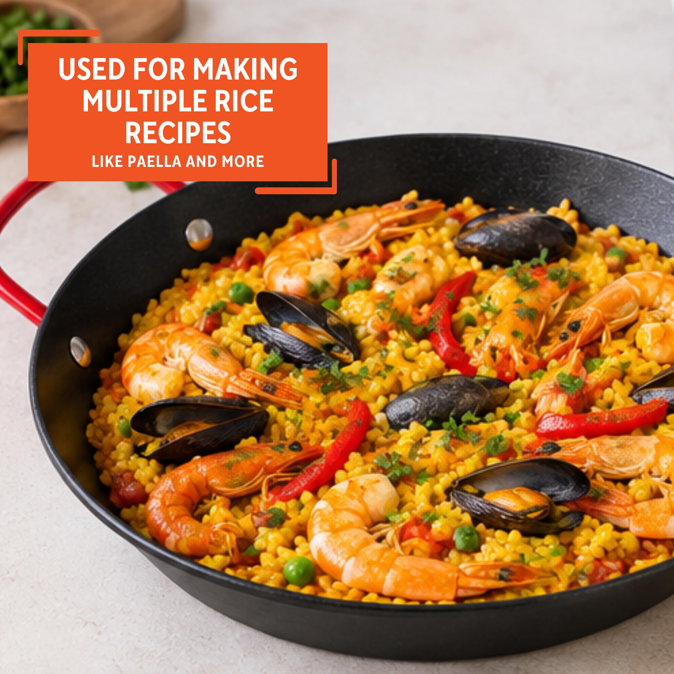 IMUSA Paella Pan - Carbon Steel Nonstick -7