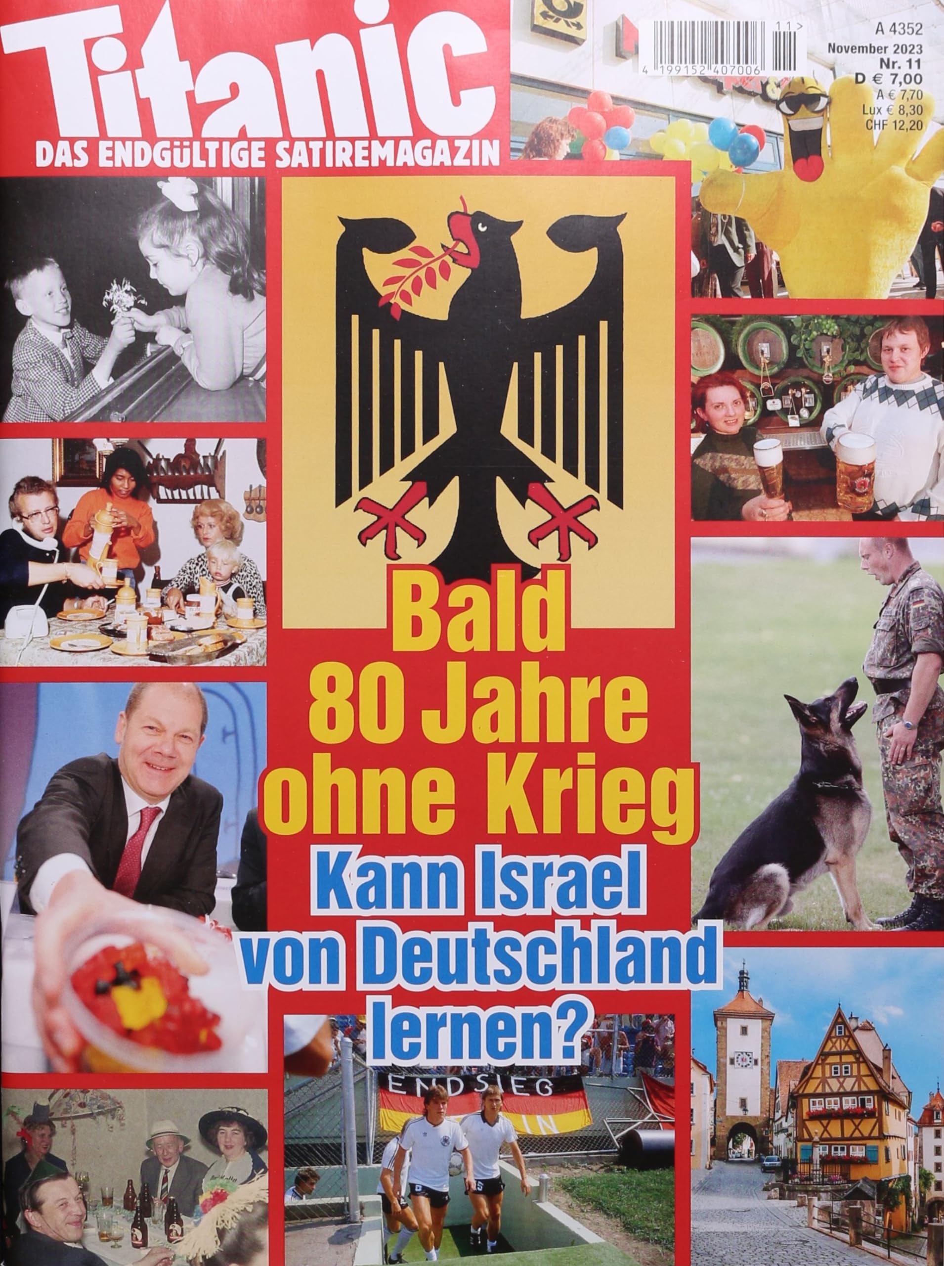 Cover of Titanic, November 2023