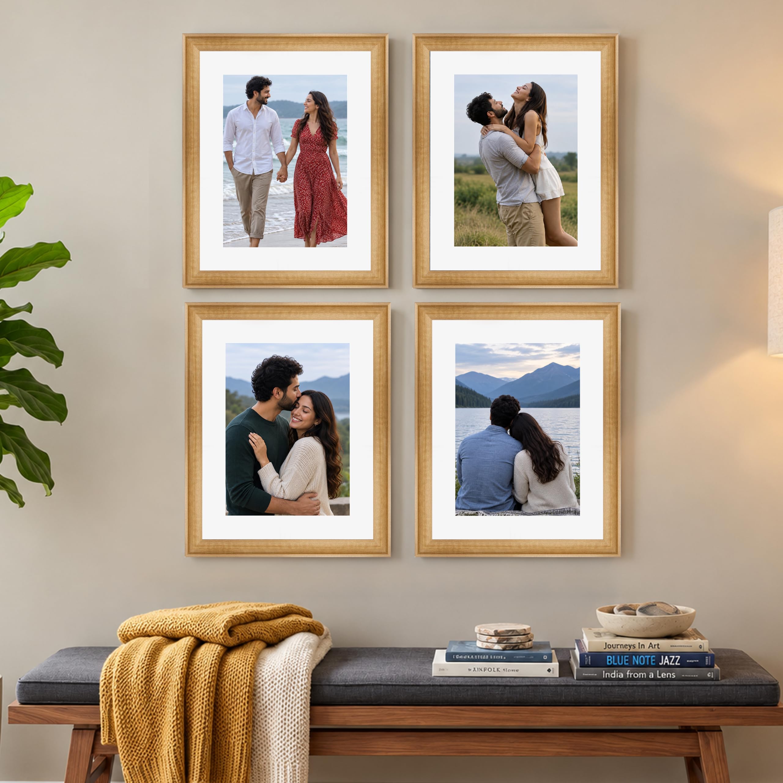 Art Street Photo Frames - Set of 4 Black -31