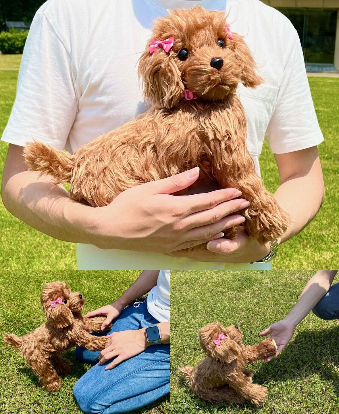 トイプードル　レッド　テディベア　ぬいぐるみ トイプードルレッドテディベアぬいぐるみ