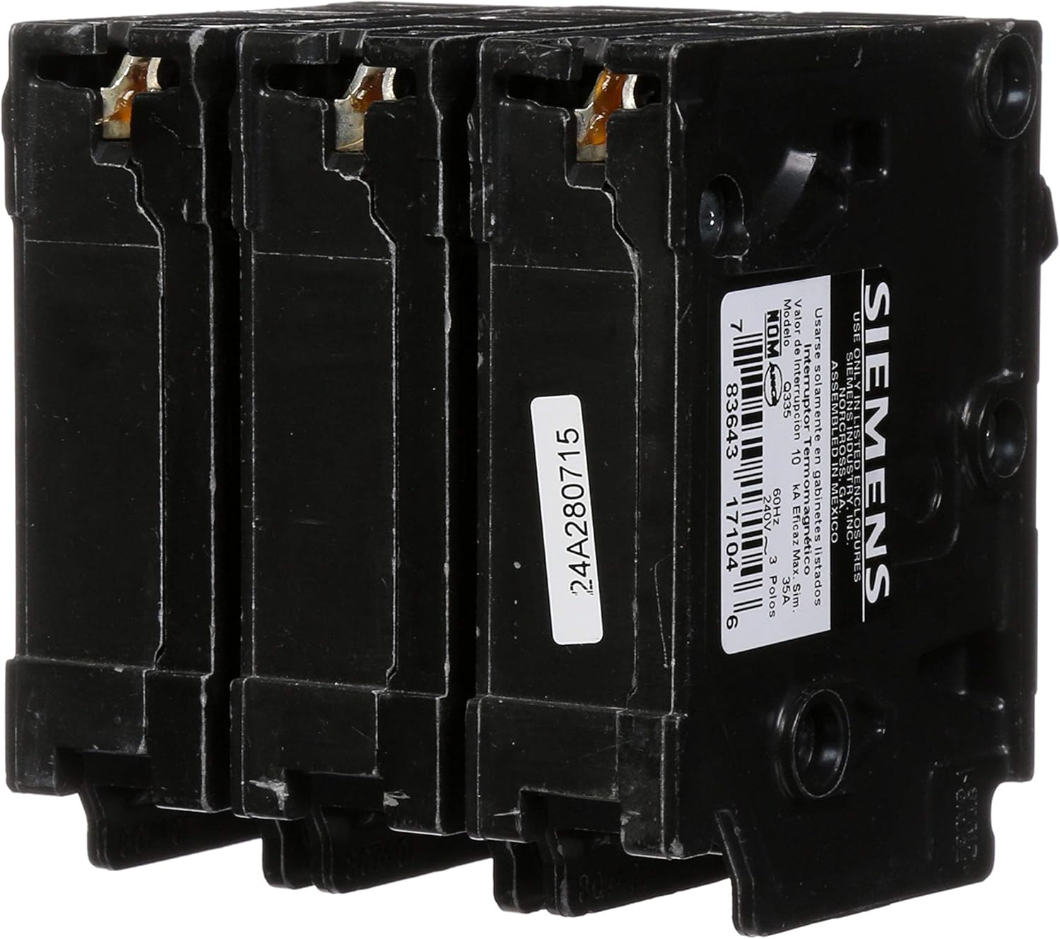 SIEMENS Q335 35-Amp 3 Pole 240-Volt 10-Kaic Circuit Breaker, COLOR