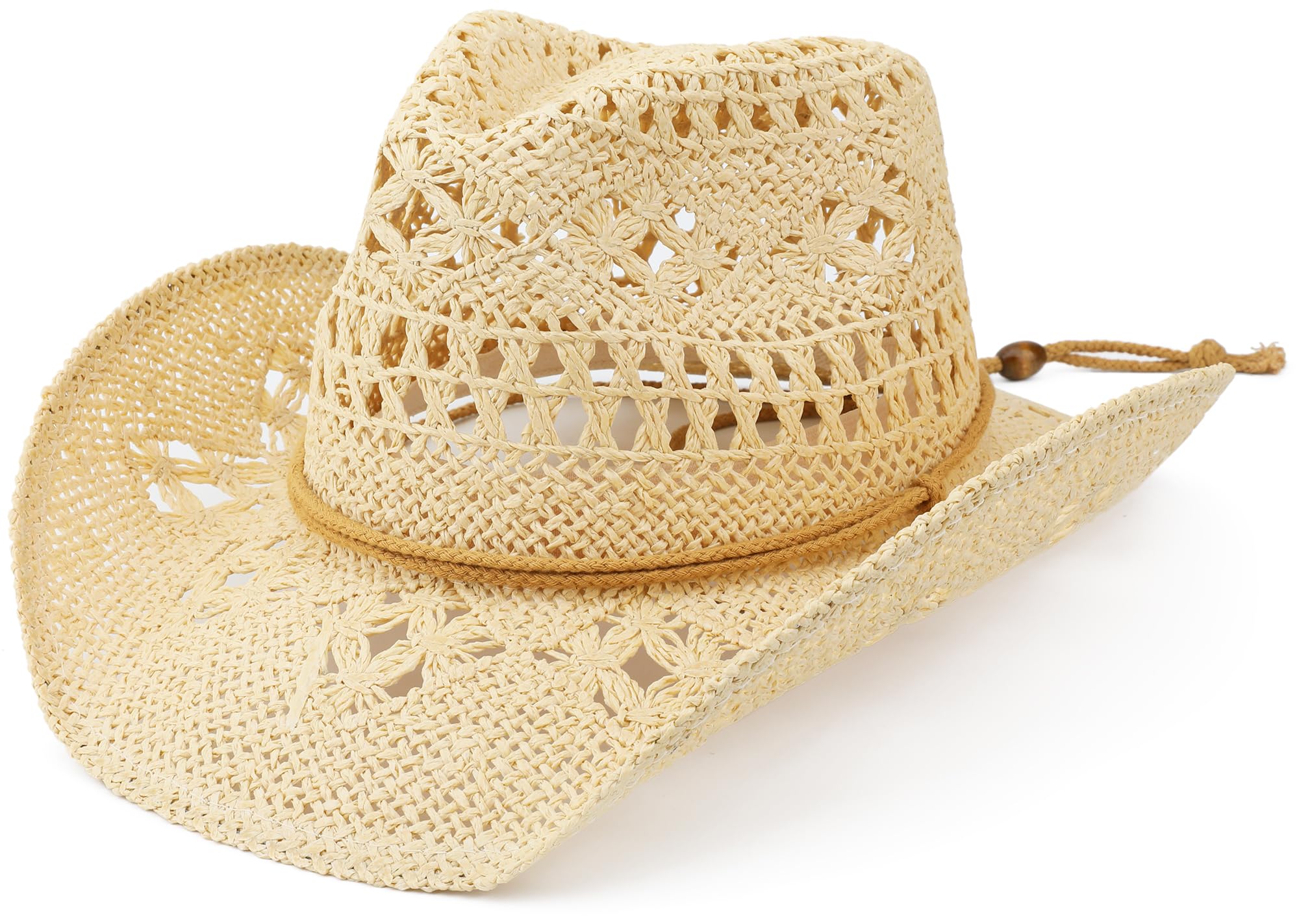 Melesh Straw Cowboy Hat