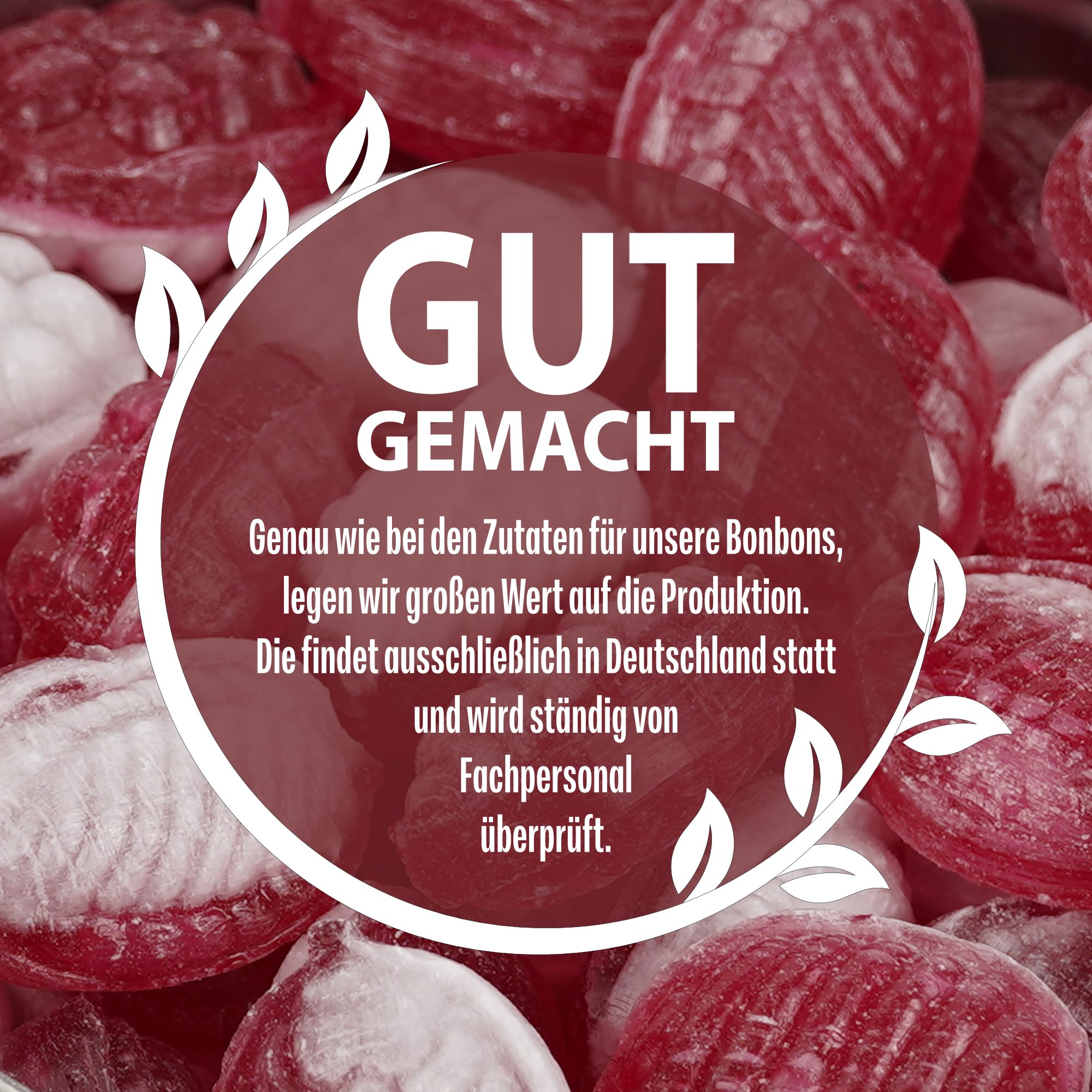 Glühweinbonbons 100 g Dose – alkoholfreie Gewürz-Bonbons mit traditionellem Glühwein-Geschmack, aromatisch nach Zimt & Nelke, ideale winterliche Nascherei, Geschenk- und Mitbringsel - 2000g