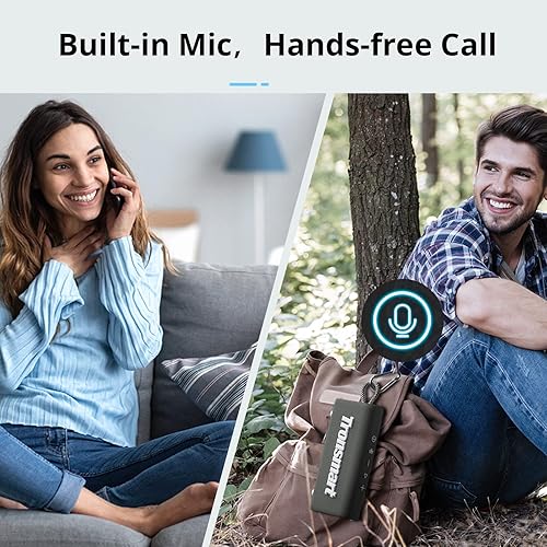 Miniatura 9 de Tronsmart Altavoz Bluetooth portátil, Altavoz impermeable inalámbrico de viaje con salida de 10 W, Bluetooth 5.3, IPX7 impermeable, tiempo de