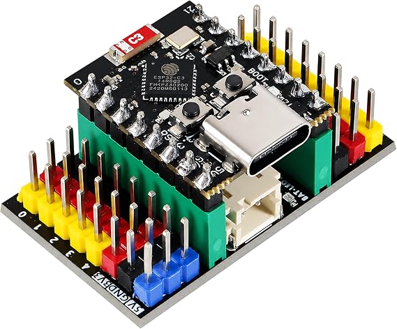 ESP32-C3 Supermini Devボードと拡張ボードコンボ、2セット、プリはんだ。