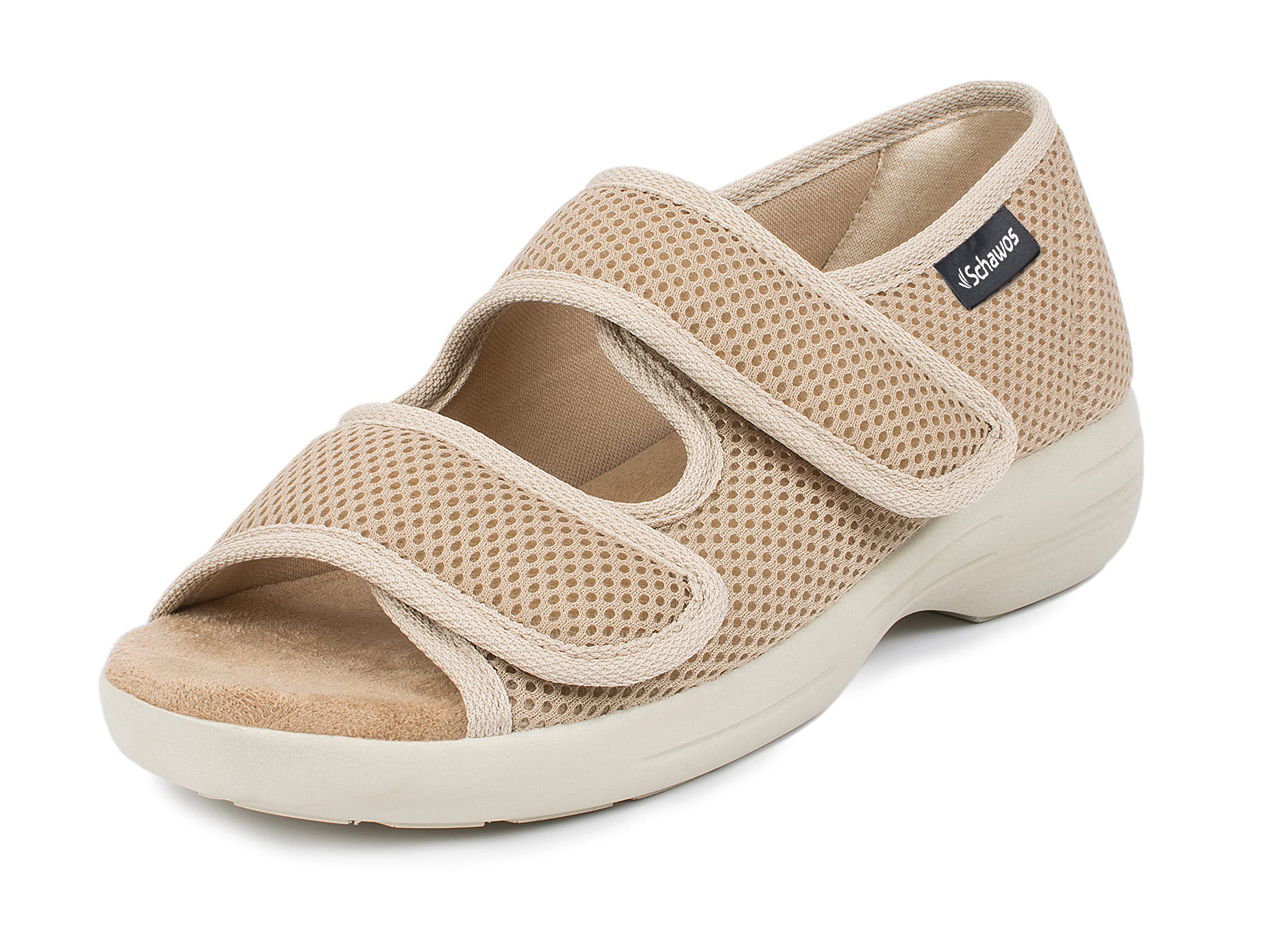 SCHAWOS Sandals Stretch 06, for men and women, orthopedic, swollen feet, for seniors