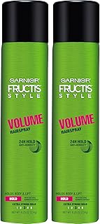 Fructis Style Volume Anti-Humidity Hairspray, 8.25 Oz, 2 Count, (Packaging May Vary)