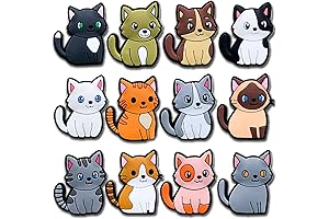 Cute Black Cat Croc Shoe Charms for Women and Adults