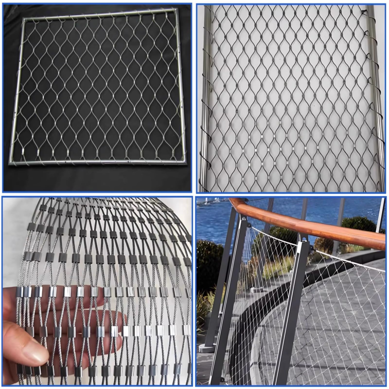 18 x 2 m Rosso de Seguridad Anticaídas Roja para Parques Infantiles, Jardines, Balcones y Escaleras - Incluye Cable de Protección Metálico, Ideal para Seguridad Exterior.