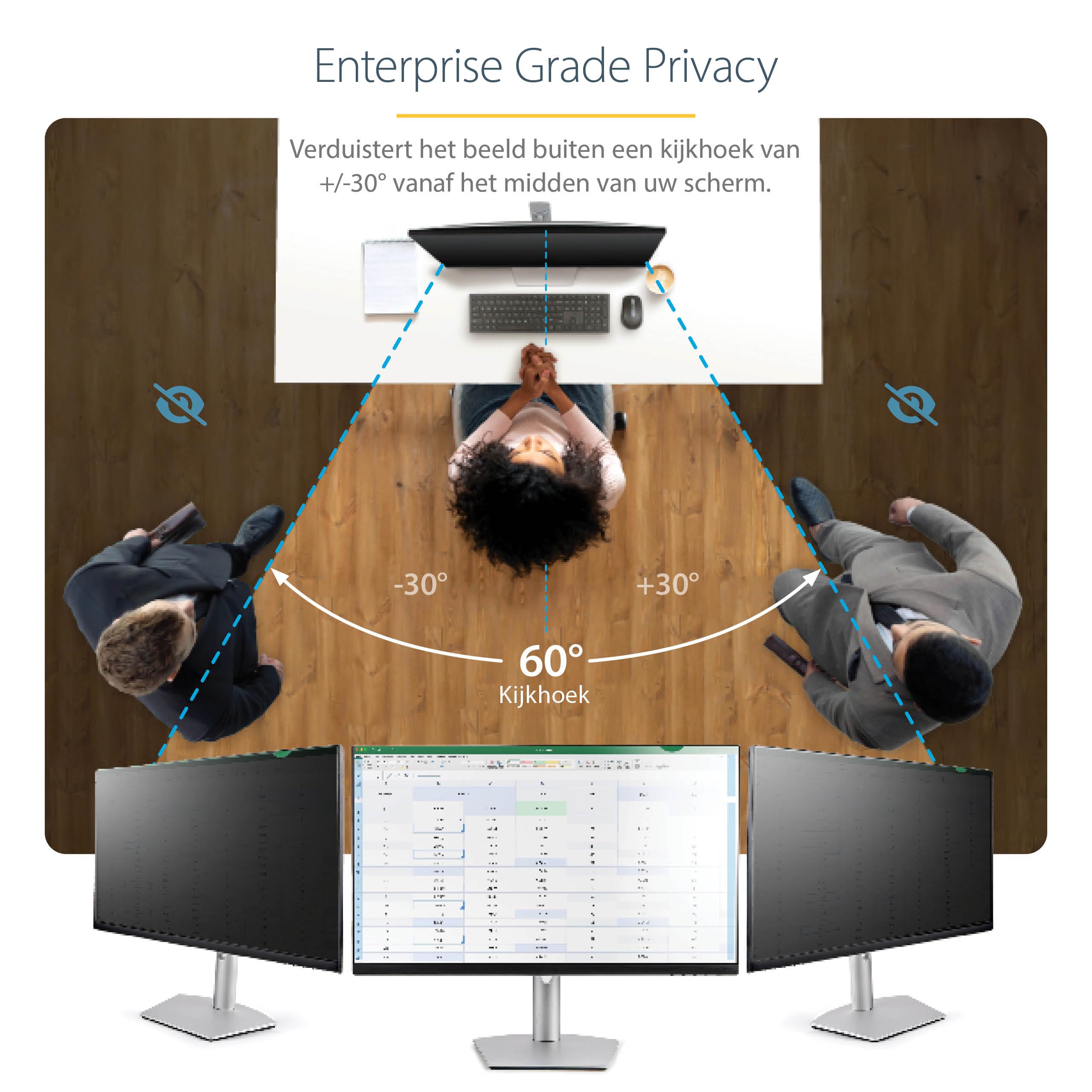 Thorani Desktop Privacy Filter 23.8 inch, 16:9 - Schermbeschermer voor PC-Monitor biedt premium privacybescherming