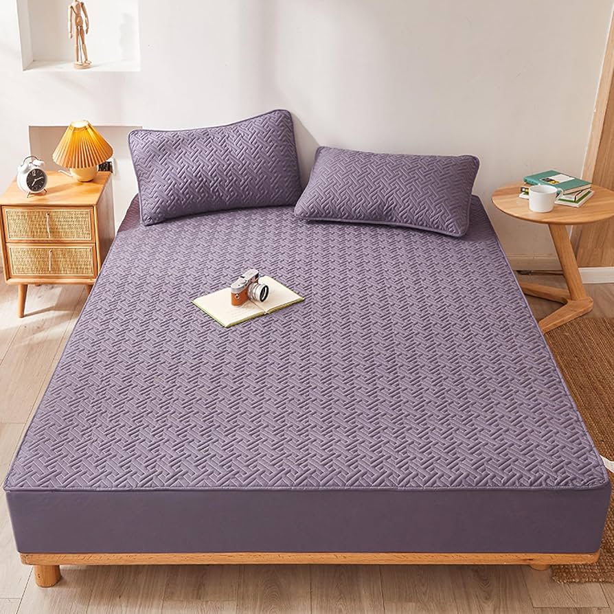 Amazon.com: FCLDESHOP Deep Fitted Sheet,Pure Cotton Quilted