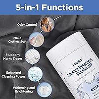 Vista 3 de Poesie Laundry Detergent Booster Powder 50 Loads Fresh Scent Cleaning Power Enhancer for Laundry Pair with Laundry Detergent Sheets Powder