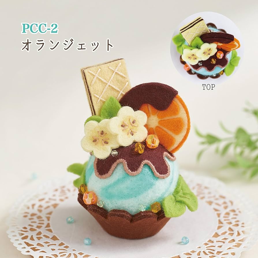 Amazon.co.jp: サンフェルト フェルトの手芸キット 羊毛で作るスイーツ