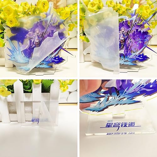 Miniatura 2 de Rainteam Honkai Star Rail - Figura de soporte de acrílico para decoración de personajes (Herta)