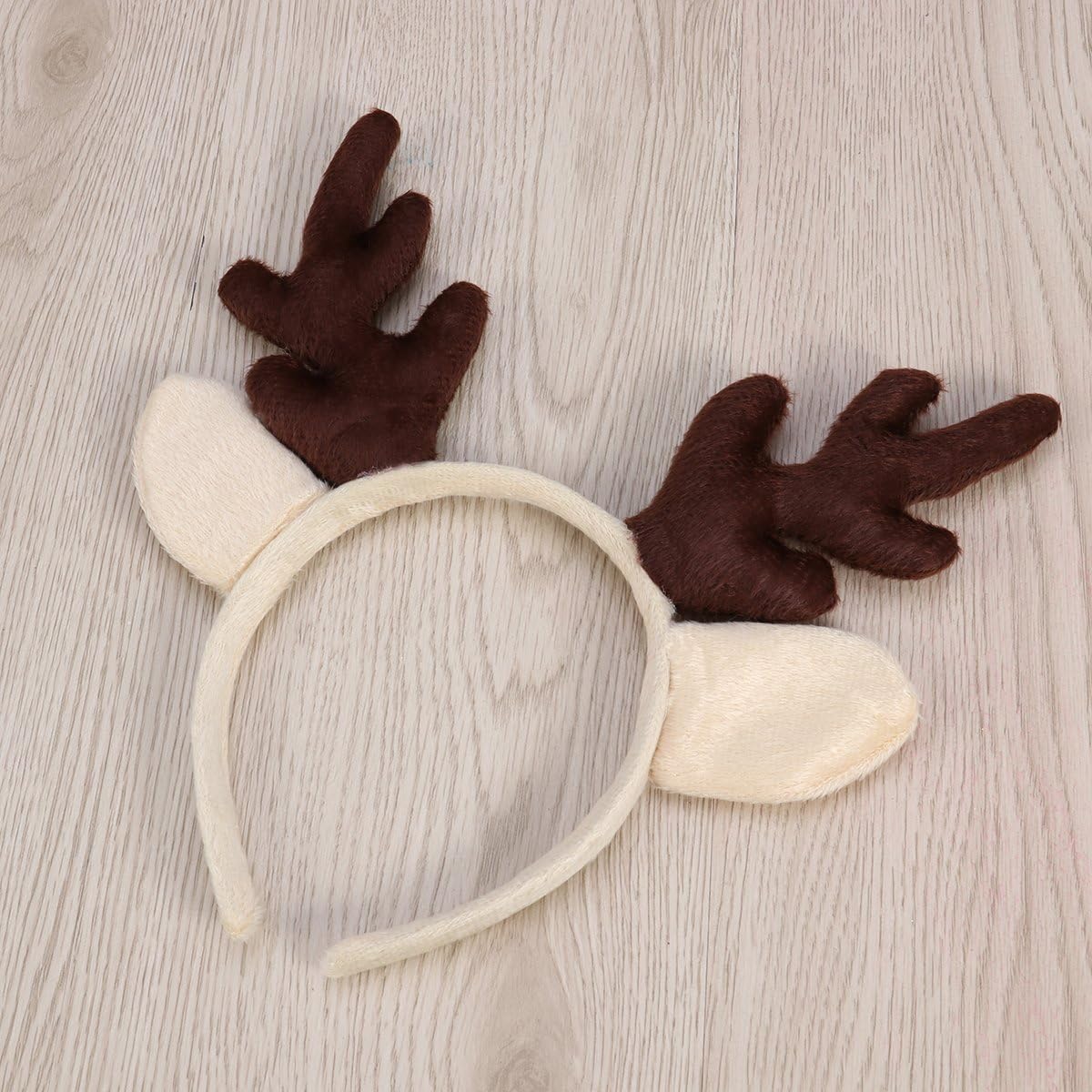 LUOEM Christmas and Holiday Party Headband Reindeer Antler Hair Hoop Headwear for Children Adult Costume Party (Brown) : Clothing, Shoes & Jewelry
