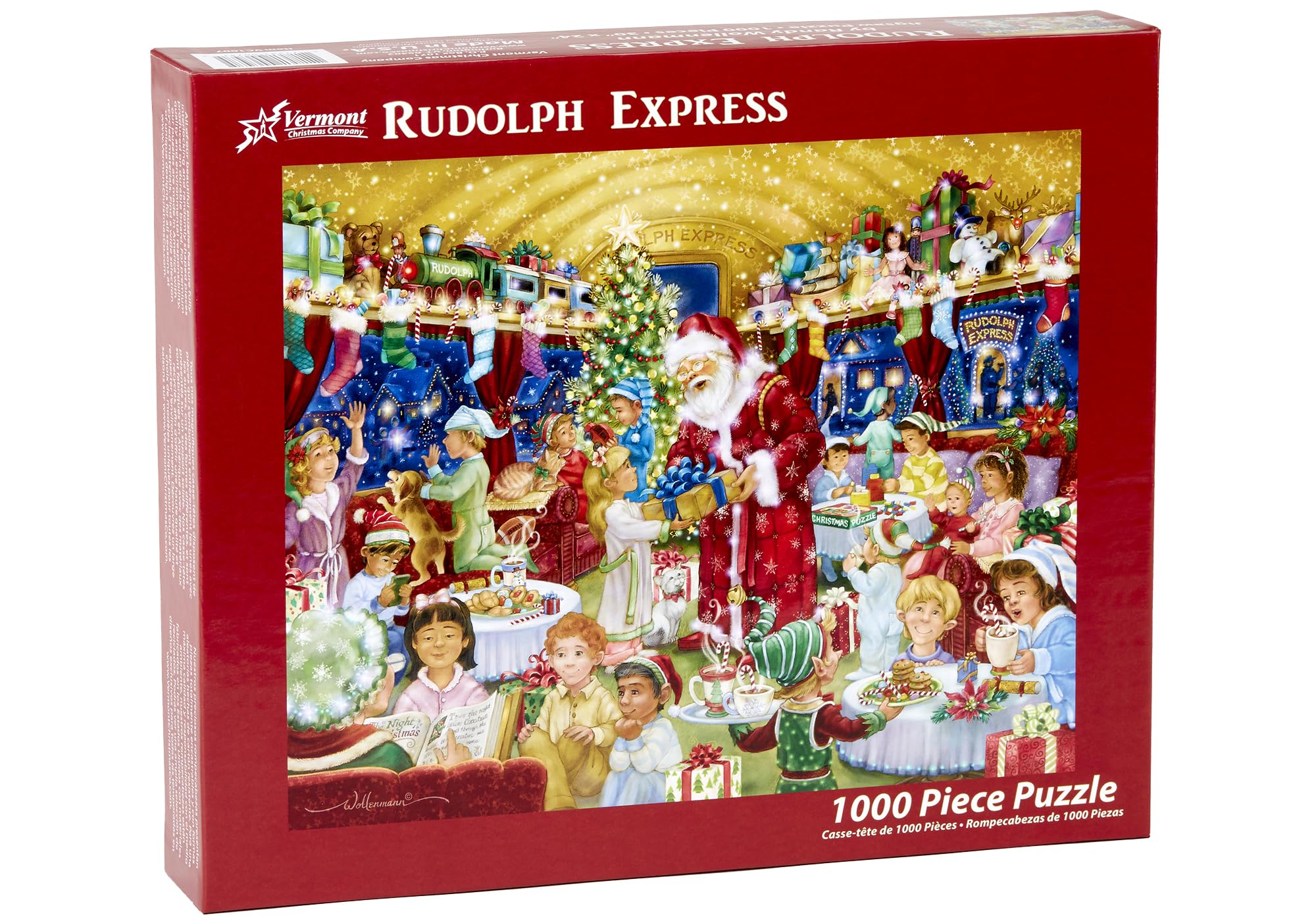 Vermont Christmas Company Rudolph Express Jigsaw Puzzle 1000 Piece