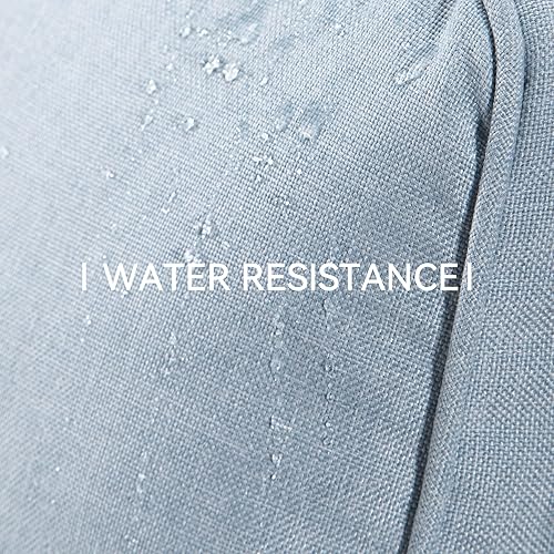 Miniatura 9 de Silla giratoria para patio al aire libre, juego de conversación de mimbre para patio al aire libre con cojines de tela de olefina adecuados para