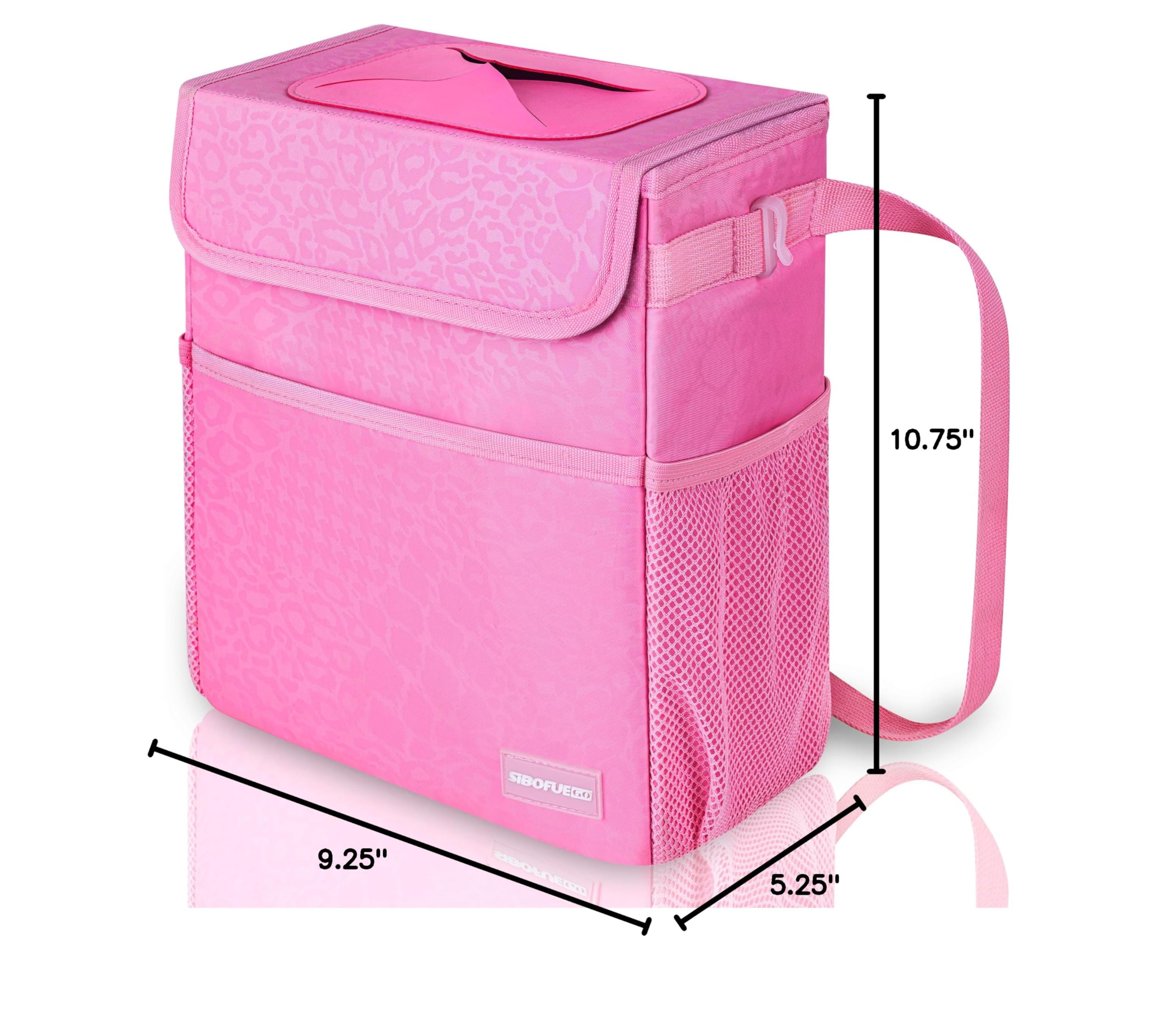 Car Trash Can Cute - Multifunctional Interior Car Accessory for Women Car Organizer and Storage with Adjustable Straps — view 7