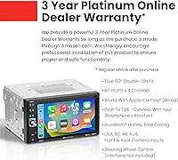 Vista 2 de BOSS Audio Systems BCP62 Estéreo para Auto - Apple CarPlay, Doble DIN, Pantalla Táctil Capacitiva de 6.2 Pulgadas, Bluetooth, Sin Reproductor