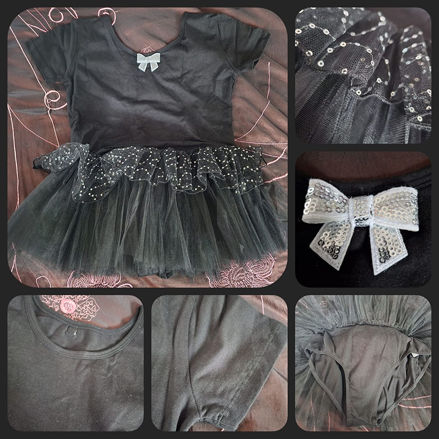 UK Girls Ballet Tutu Dress Short Sleeves Tank Leotard Ballerina Dance Dancewear