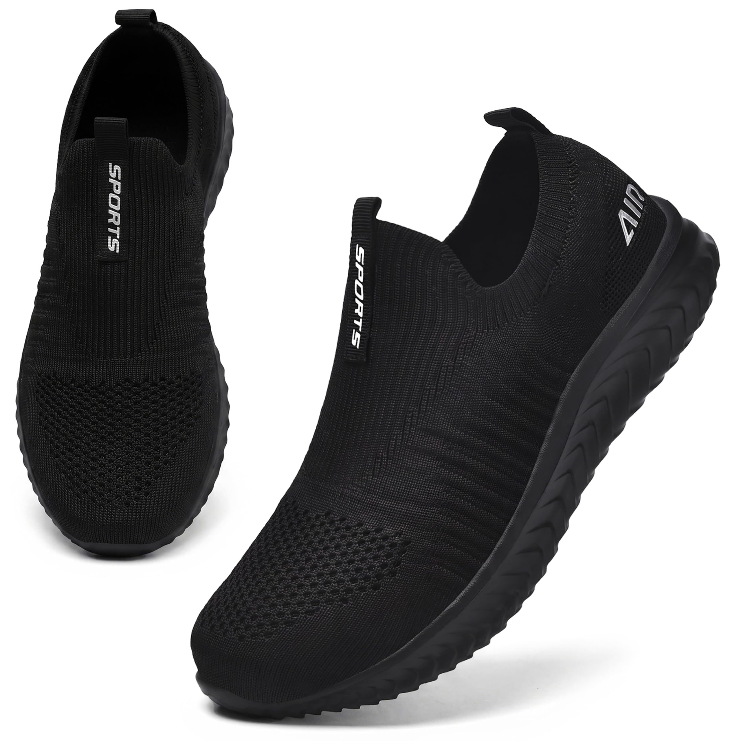 Littleplum Slip on Sneakers Damen Bequeme Turnschuhe Orthopädische Sportschuhe Atmungsaktiv Schlupfschuhe Freizeitschuhe