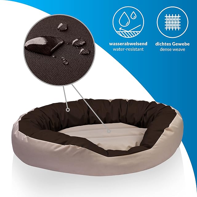 Foto 2 de 8 de BedDog® 4en1 Sunny Beige/Marron XL Aprox. 85x70cm colchón para Perro, 13 Colores, Cama, sofá, Cesta para Perro