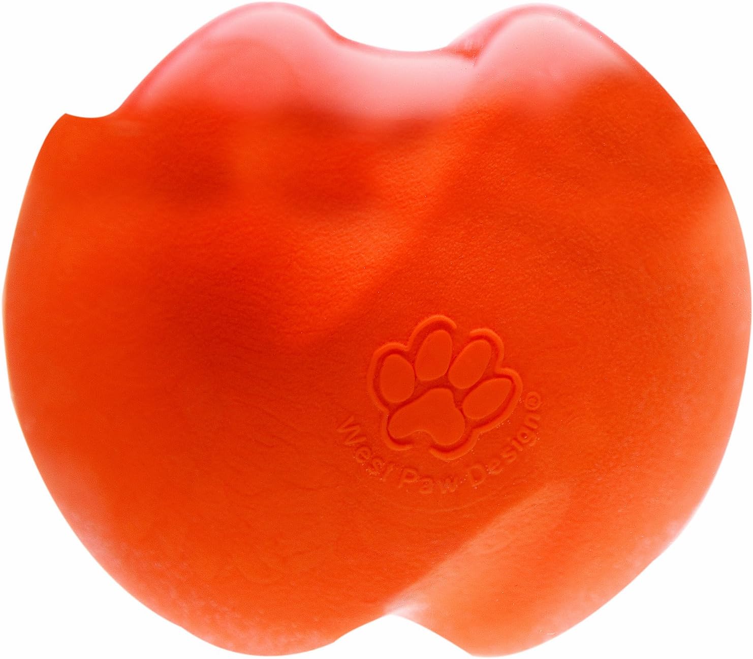 WEST PAW Zogoflex Jive Ball Dog Chew Toy – Bouncing Toys for Dogs, Fetch, Catch, Chewing, Play – Floatable, Recyclable Balls – Latex-Free, Non-Toxic, Dishwasher Safe Dog Toy, X-Small 2", Tangerine