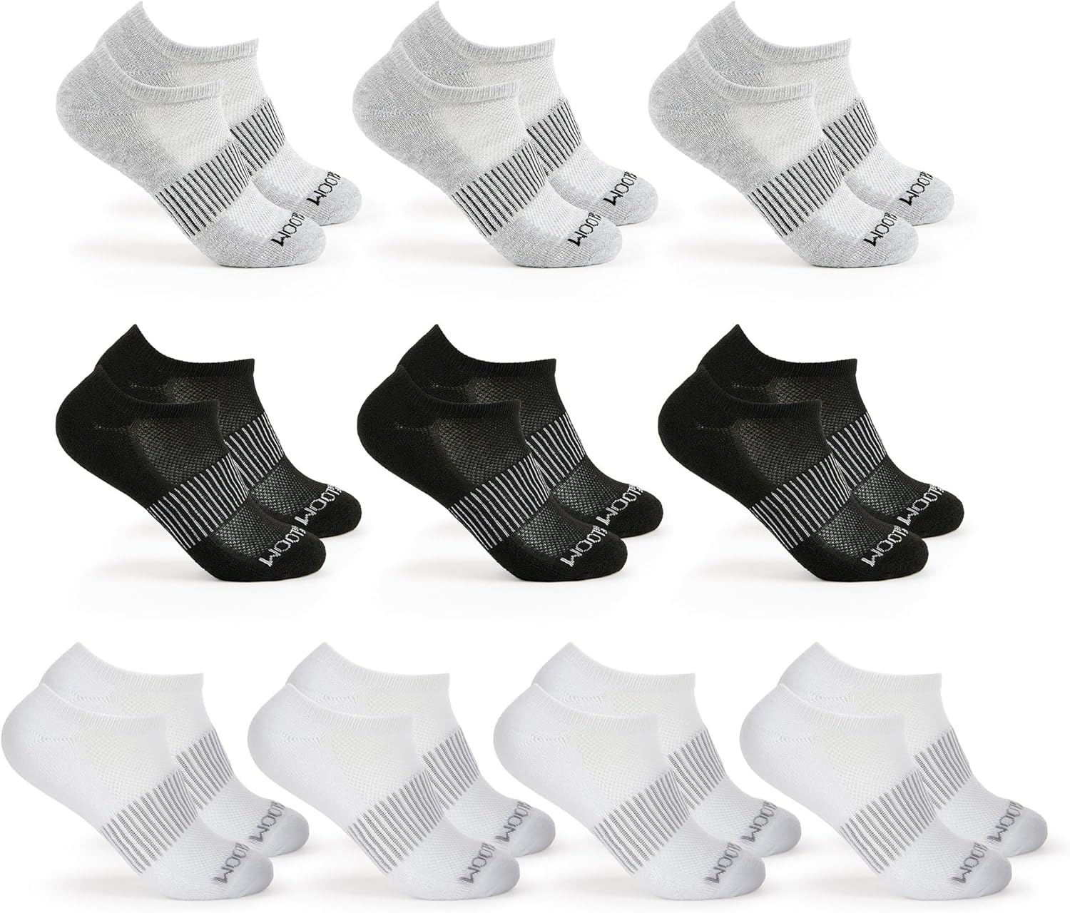 Fruit of the Loom Girls Socks - Low Cut Ankle Socks 10 Pack - Cushioned, Soft Stretch, No Show Toddler/Little Girls