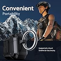 Vista 6 de DASFOND Armor - Funda rígida para auriculares Airpods Pro, grado militar, protección completa, a prueba de golpes, soporte de carga inalámbrica