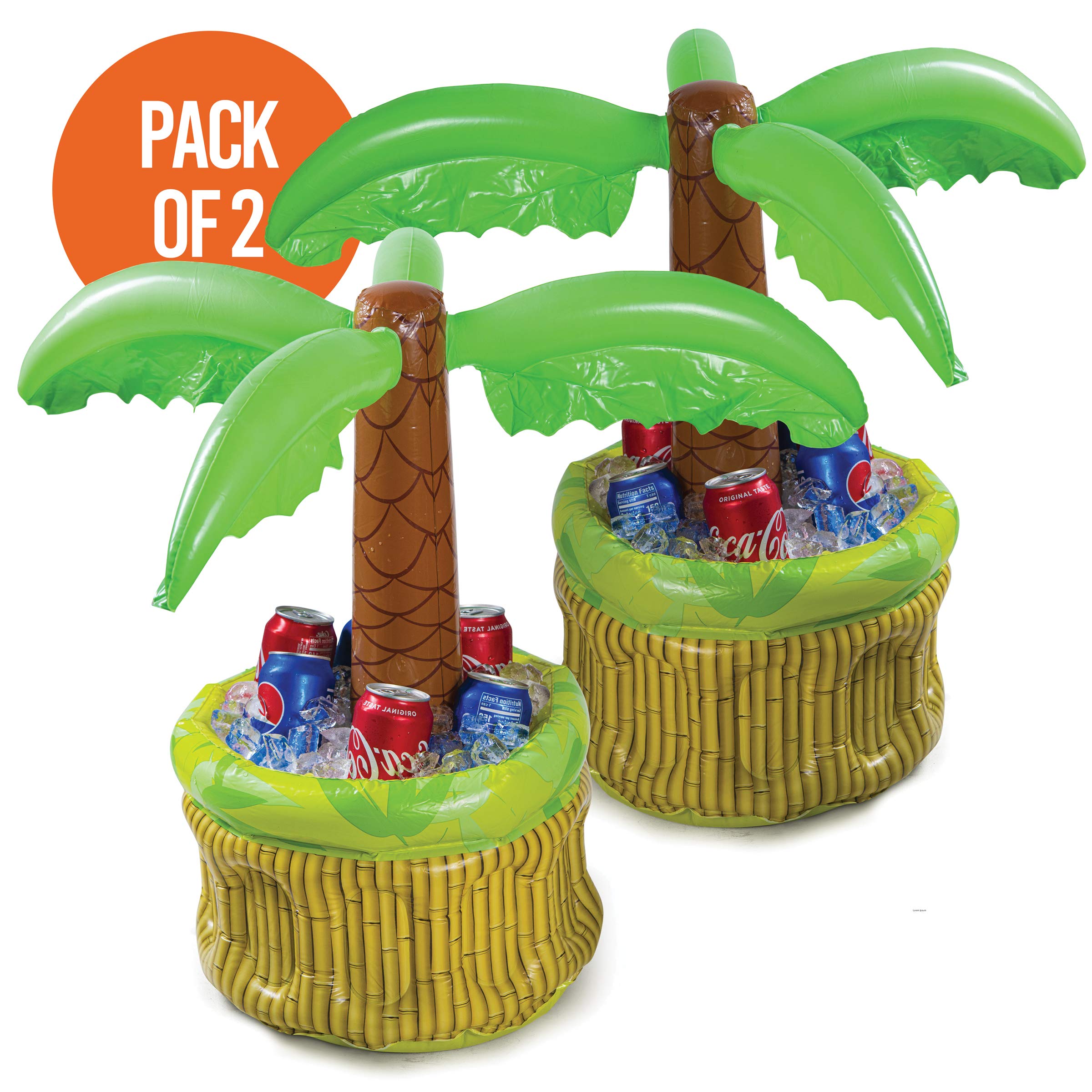 Top Race Glacière Gonflable de 26 po, glacière à bière pour Les fêtes, Fournitures de fête Luau pour Adultes, décorations de fête d'été, Palmier Gonflable pour Les fêtes sur la Plage, Lot de 2