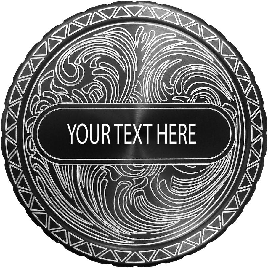 Engraved Snuff lid Name Plate Scroll