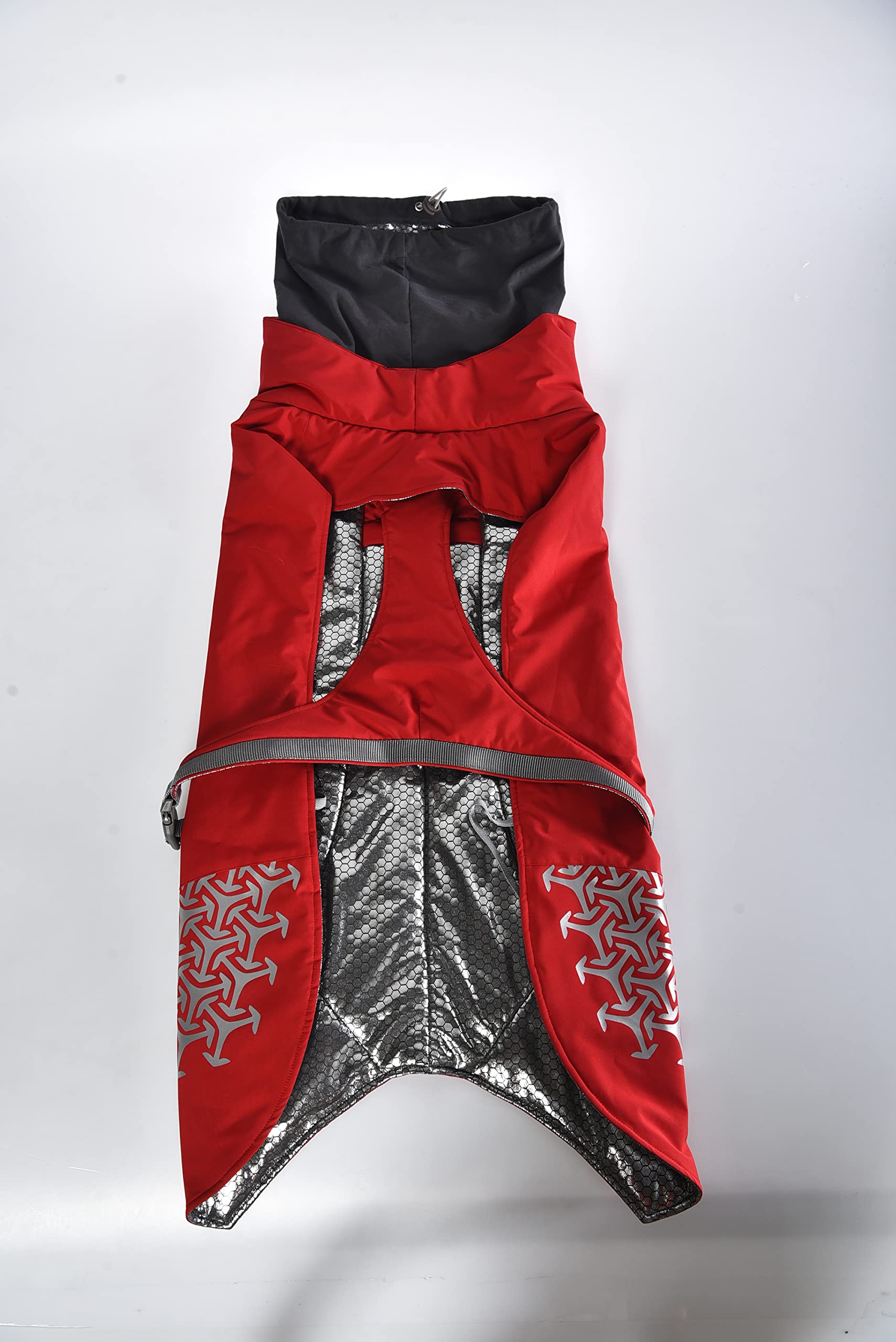 iEnergy™ JUD Hundemantel Hunde Winterjacke windabweisender, ultraleichter und reflektierender Hundemantel für trockene, sichere Gassigänge, Wandern (Rot, Extra Klein)