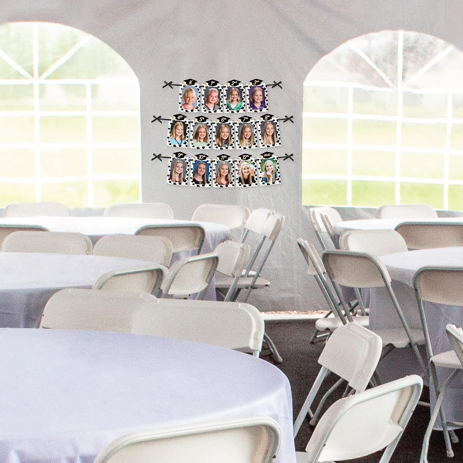 Big Dot of Happiness Goodbye High School, Hello College - DIY Graduation Party Decor - K-12 School Picture Display - Photo Banner