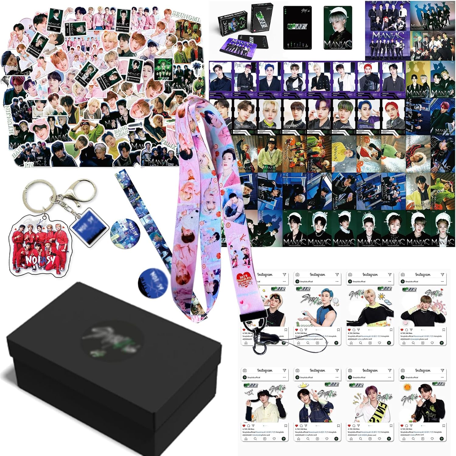 161 PCS New Album ODDINARY Photocard Laptop Sticker Merchandise Gift Box Set for SKZ Fans