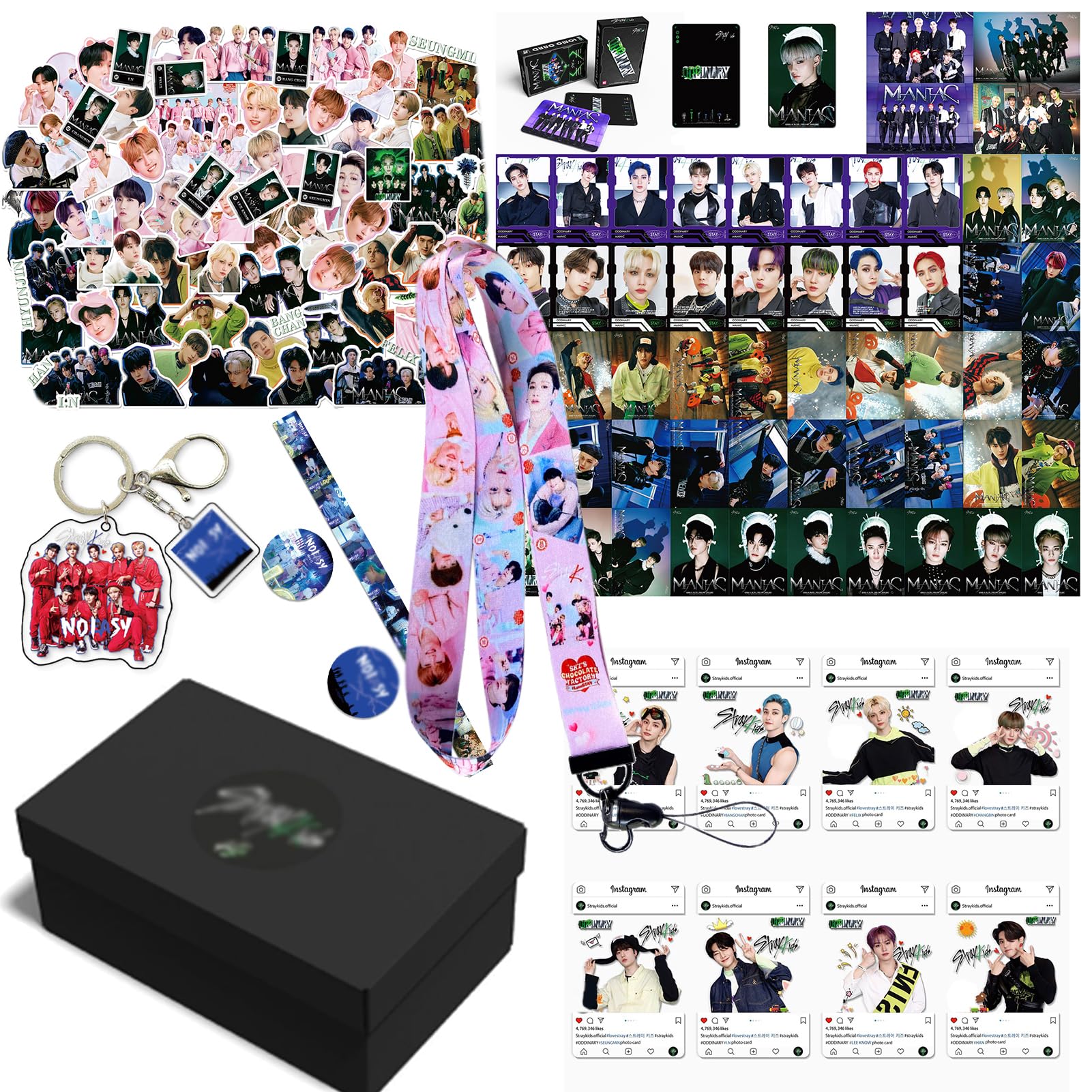 161 PCS New Album ODDINARY Photocard Laptop Sticker Merchandise Gift Box Set for SKZ Fans