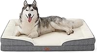 Vista 327 de Bedsure - Cama ortopédica extragrande para perros, sofá cama lavable para perros extragrandes, espuma de soporte con funda extraíble y lavable, negro